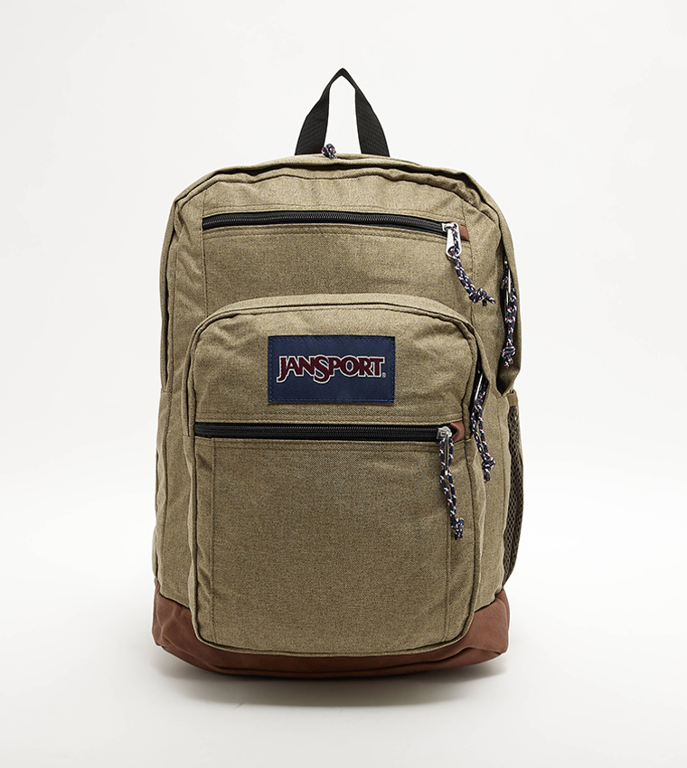 Logo Badge Zipper Backpack