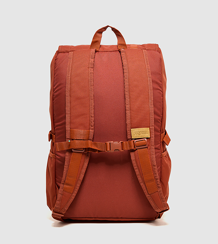 Label Detail Front Pocket Flap Backpack