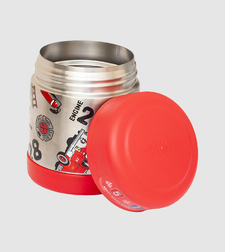Thermos Funtainer Stainless Steel Vacuum Insulated Food Jar - 290ml Fire Truck
