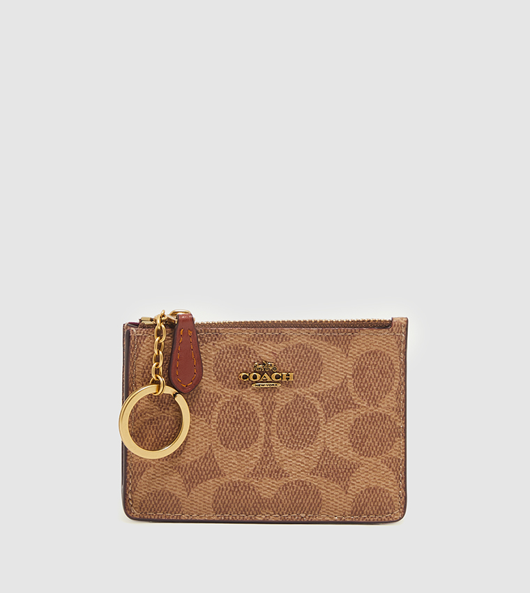 Coach signature sales coin purse