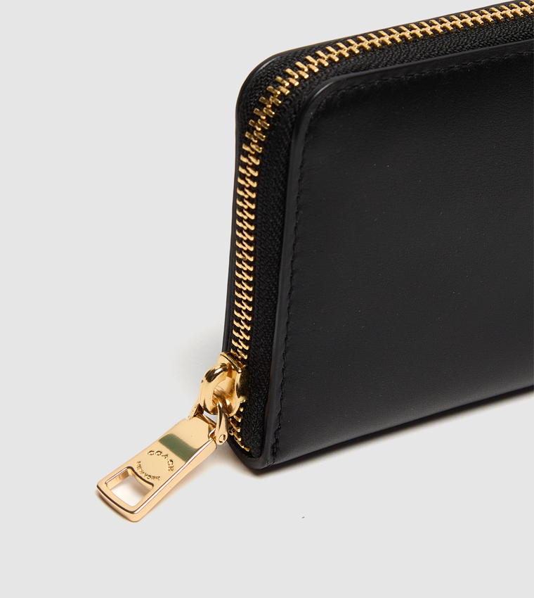Logo Metal Zip-Around Long Wallet