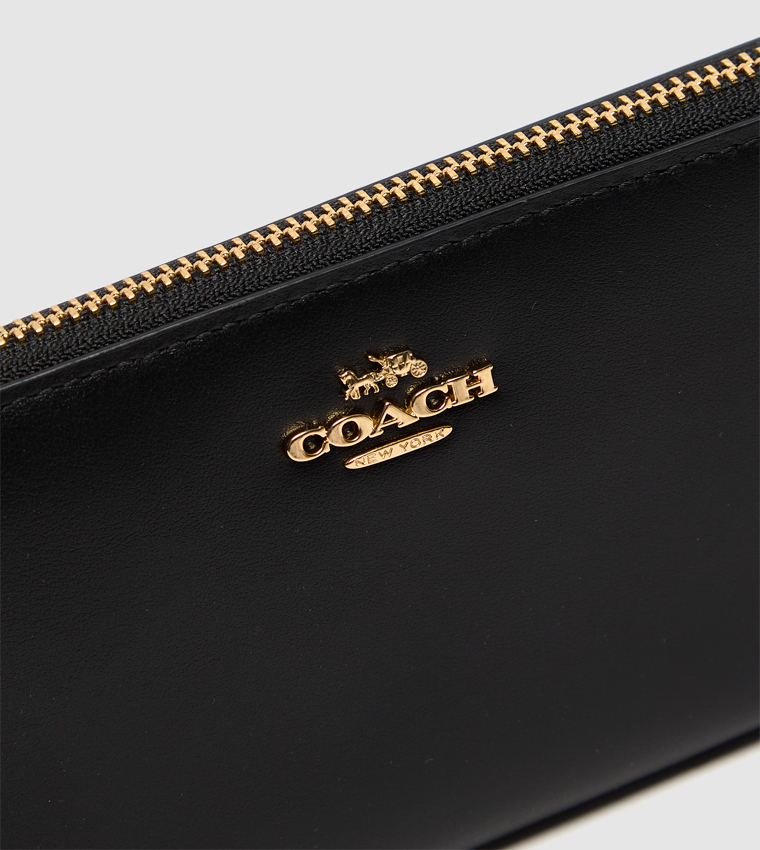 Logo Metal Zip-Around Long Wallet