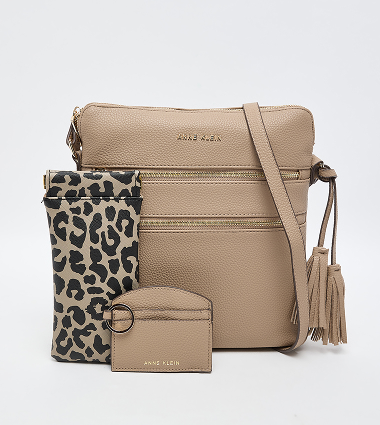 Textured Crossbody Bag Gift Set