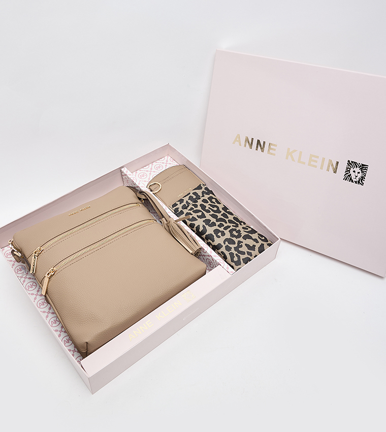 Textured Crossbody Bag Gift Set