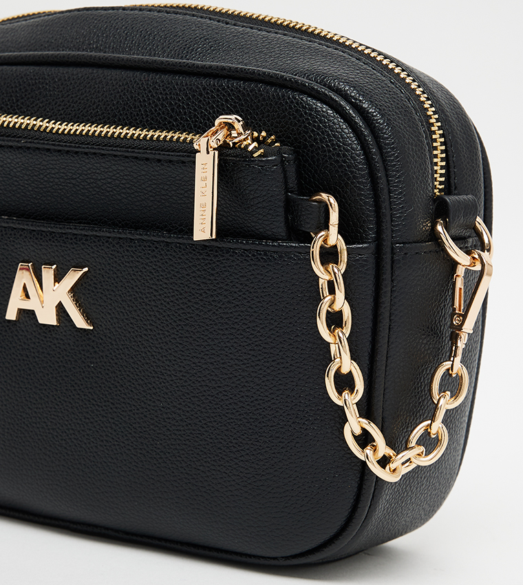 Monogram Detail Shoulder Bag with Pouch