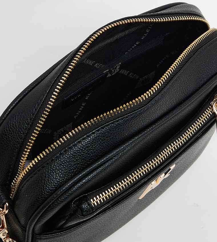 Monogram Detail Shoulder Bag with Pouch