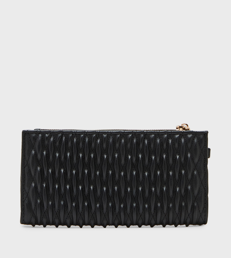 Quilted Bi-Fold Long Wallet