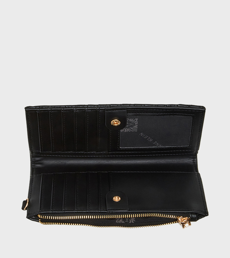 Quilted Bi-Fold Long Wallet