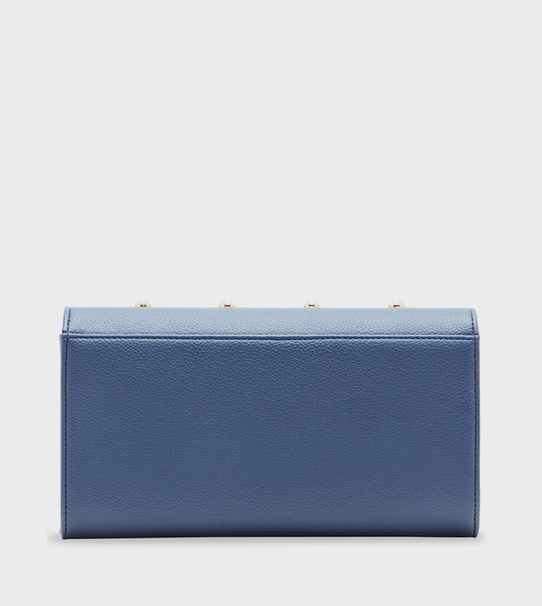 Embellished Flap Wallet with Sling