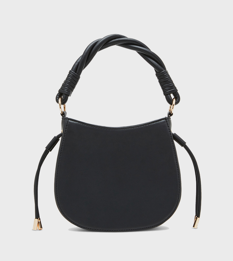 Logo Detail Twisted Strap Handheld Bag