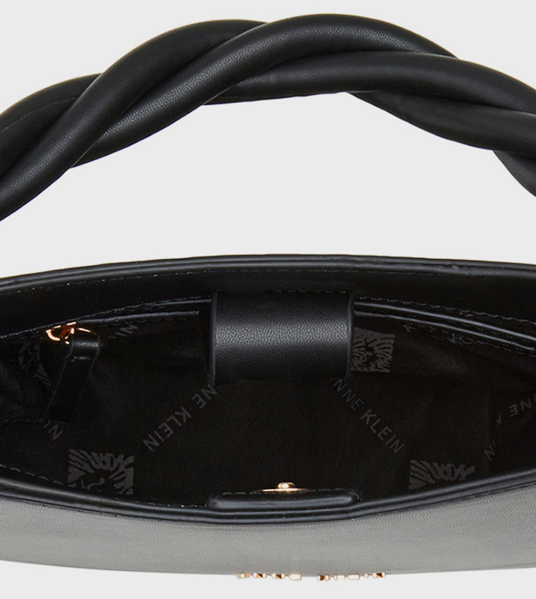 Logo Detail Twisted Strap Handheld Bag