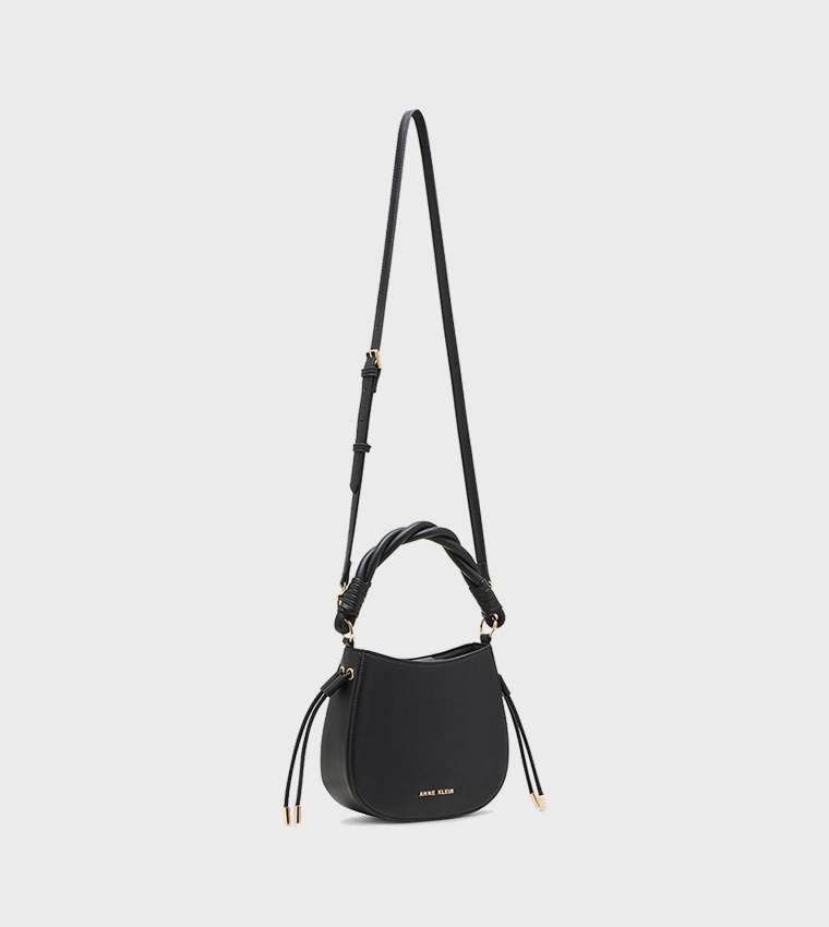 Logo Detail Twisted Strap Handheld Bag