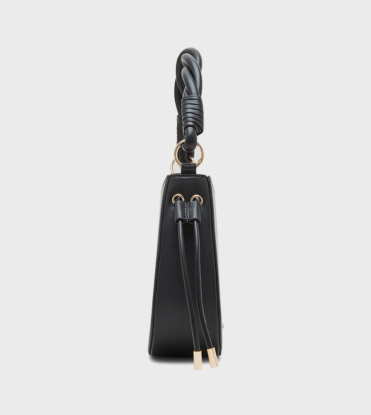 Logo Detail Twisted Strap Handheld Bag