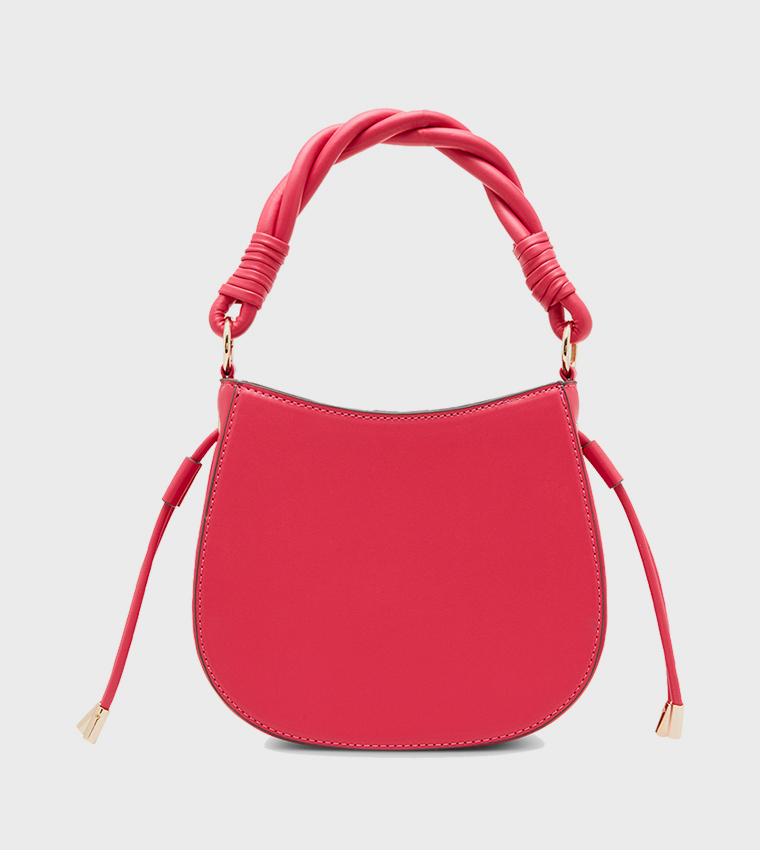 Logo Detail Twisted Strap Handheld Bag