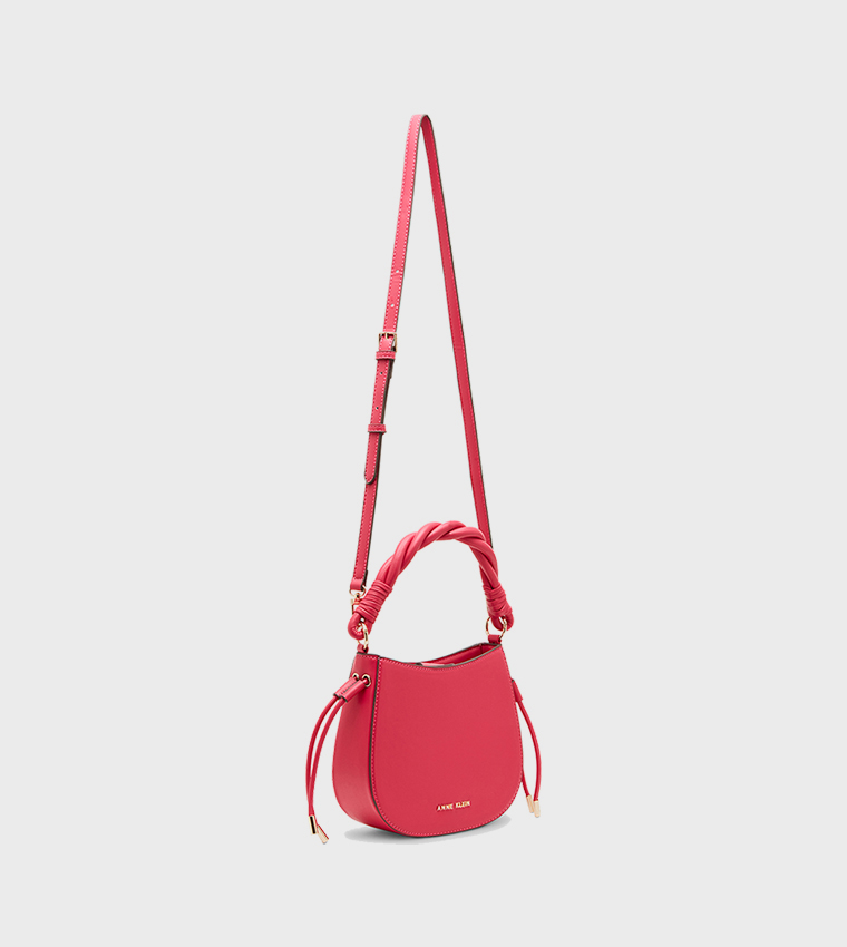 Logo Detail Twisted Strap Handheld Bag