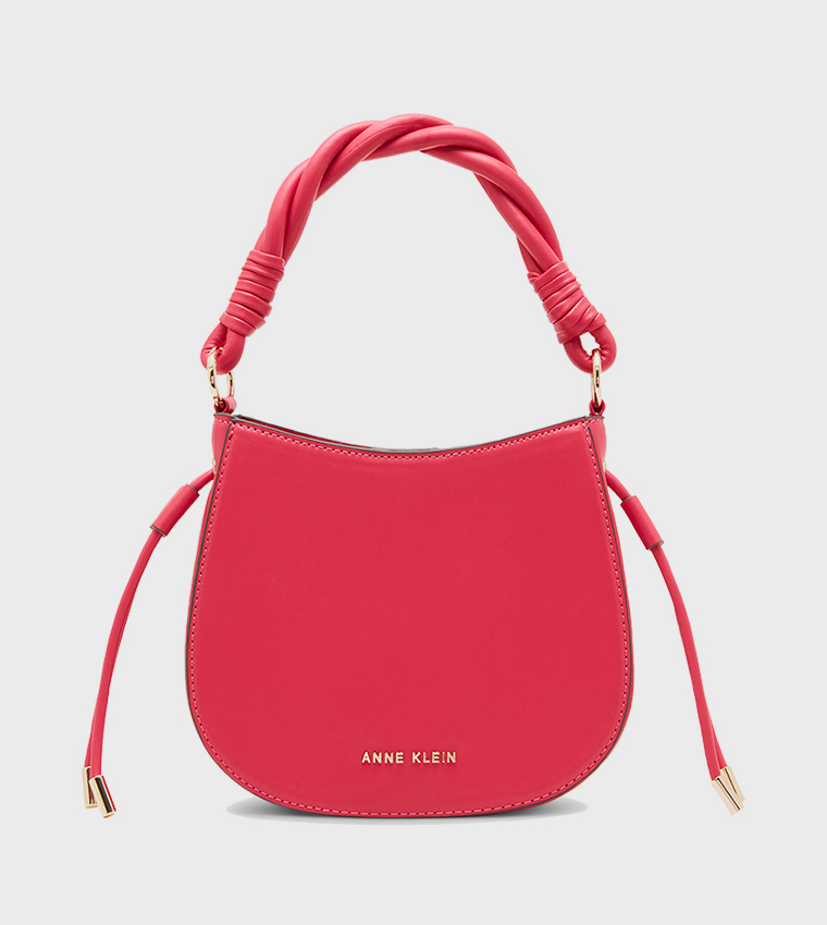 Logo Detail Twisted Strap Handheld Bag