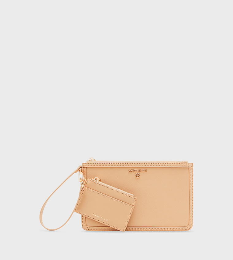 Logo Metal Wallet with Card Holder