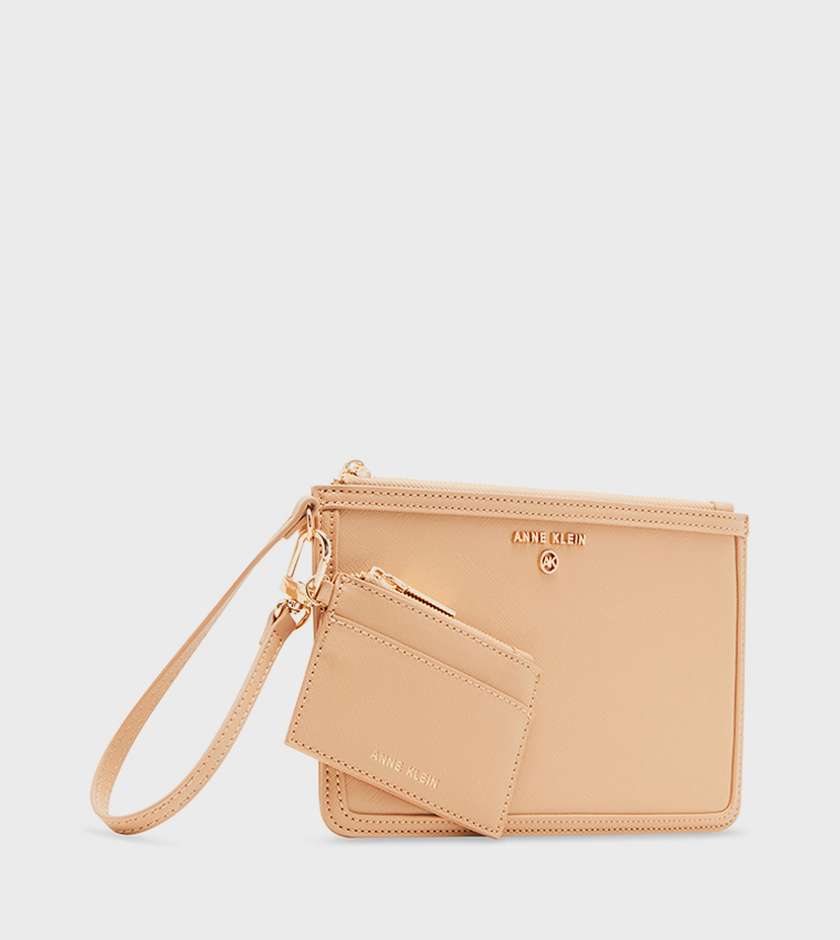 Logo Metal Wallet with Card Holder