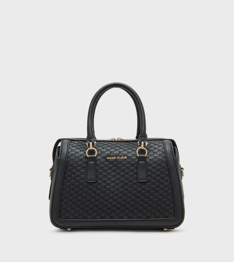 Anne♪ Buy Anne Klein Textured Zippered Handheld Bag In Black | 6thStreet UAE