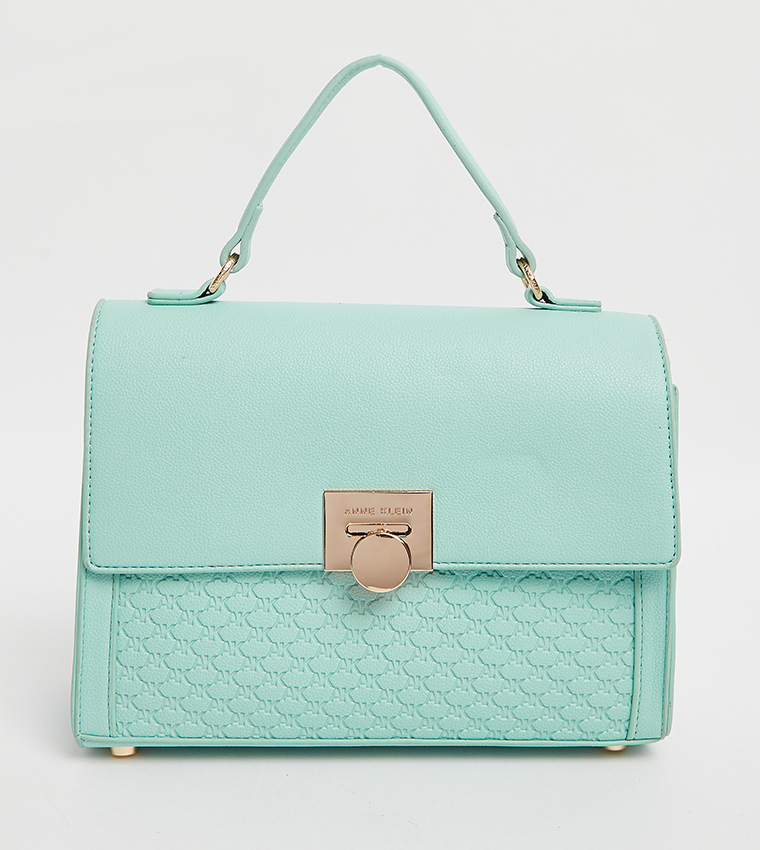 Monogram Patterned Top Handle Bag