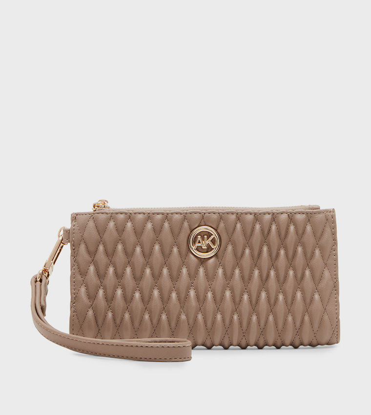 Quilted Bi-Fold Long Wallet