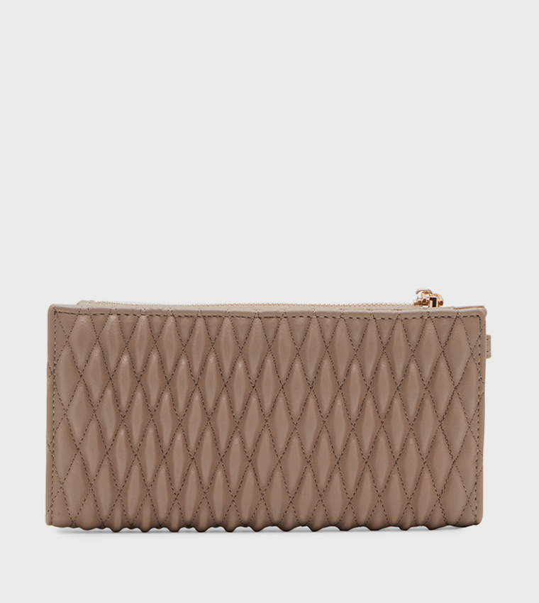 Quilted Bi-Fold Long Wallet
