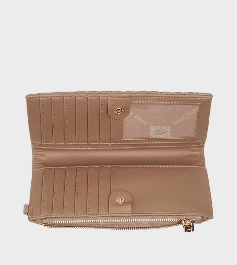 Quilted Bi-Fold Long Wallet