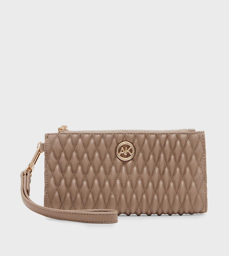 Quilted Bi-Fold Long Wallet