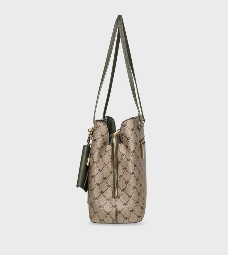 Monogram Patterned Shoulder Bag