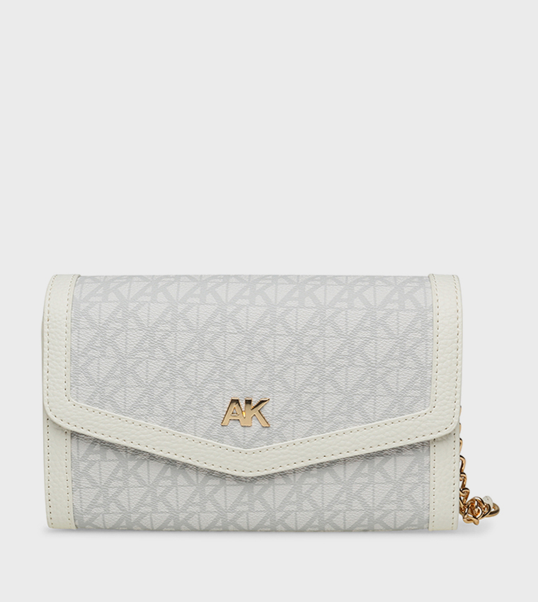 Monogram Patterned Flap Crossbody Bag