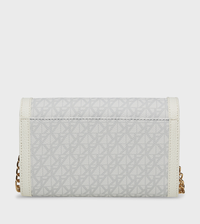 Monogram Patterned Flap Crossbody Bag