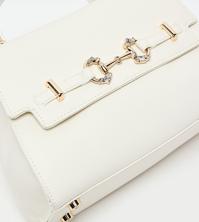 Accessory Detail Top Handle Bag