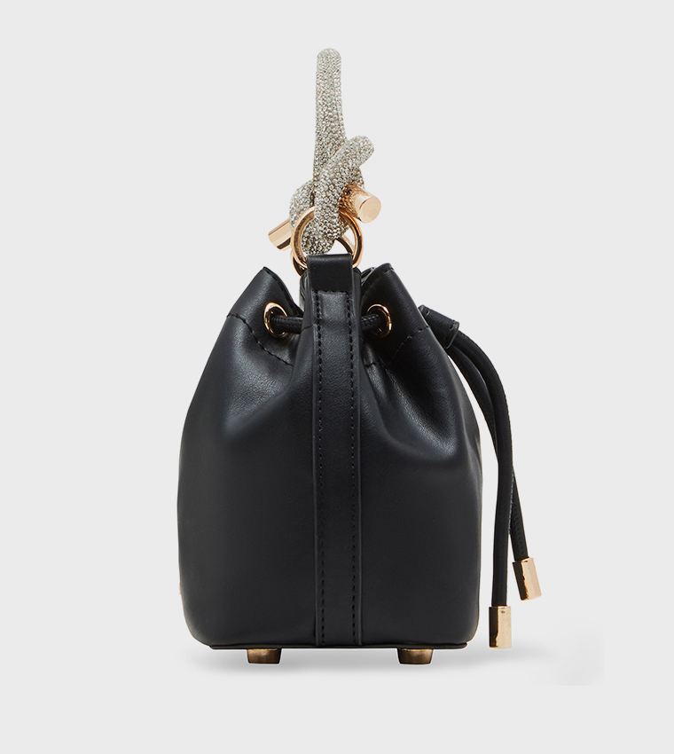 Embellished Handle Bucket Bag 