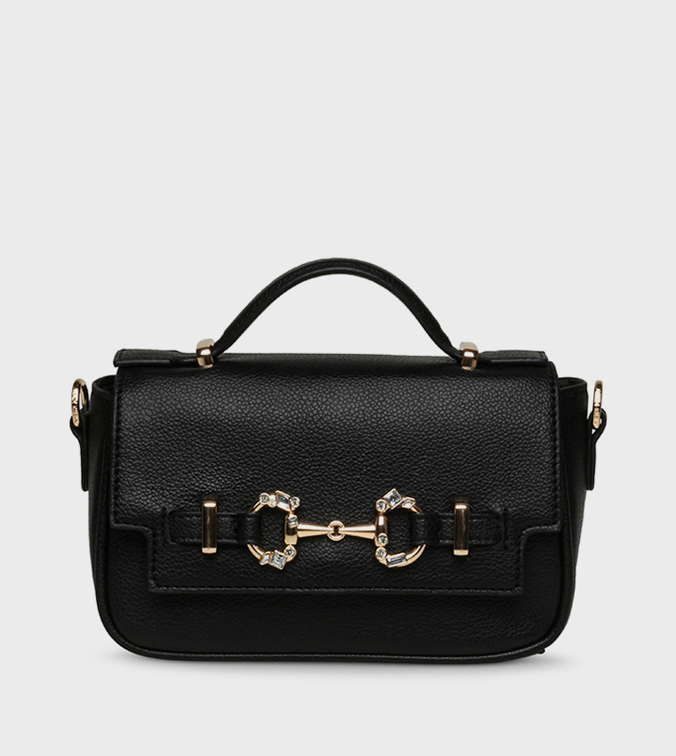 حقيبة بمقبض علوي وإكسسوار