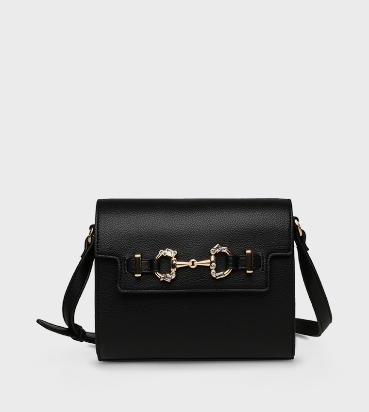 Accessory Detail Crossbody Bag