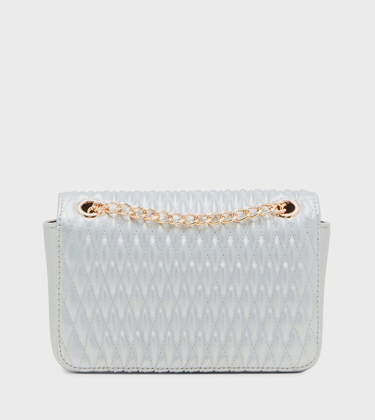 Logo Detail Quilted Crossbody Bag