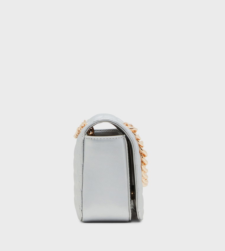 Logo Detail Quilted Crossbody Bag