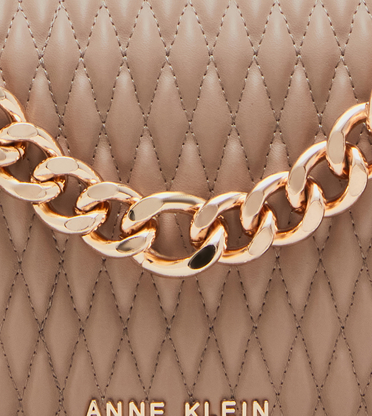 Logo Detail Quilted Crossbody Bag