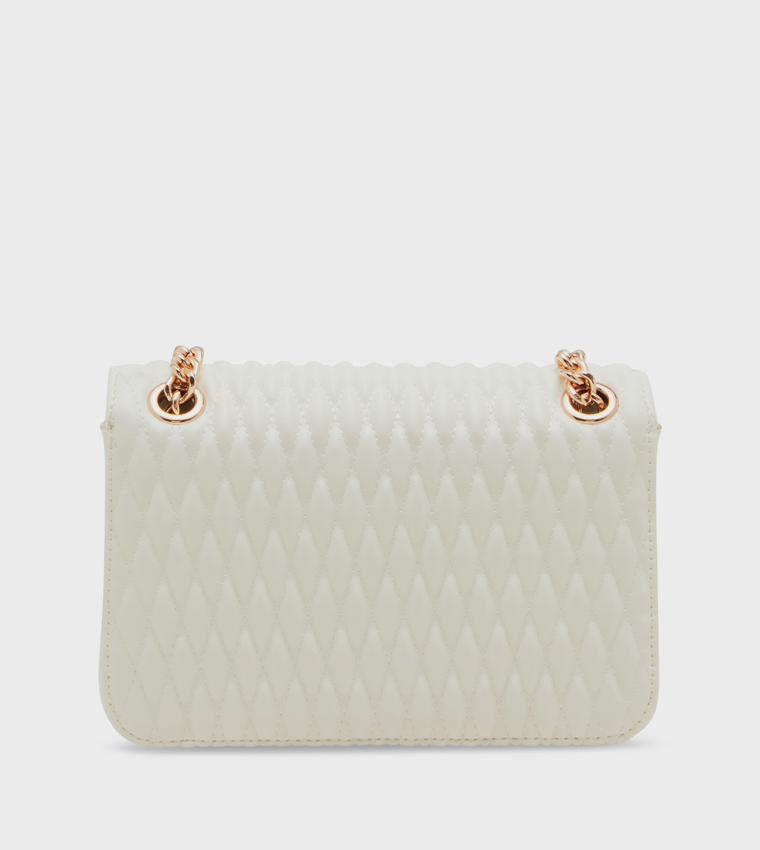 Logo Detail Quilted Crossbody Bag