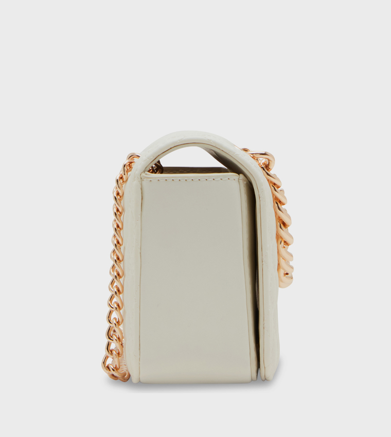 Logo Detail Quilted Crossbody Bag