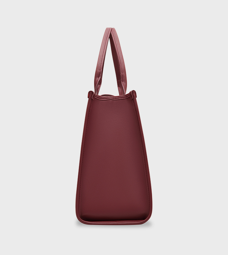 Textured Satchel Bag