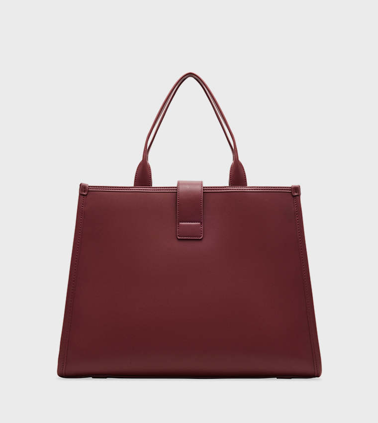 Textured Satchel Bag