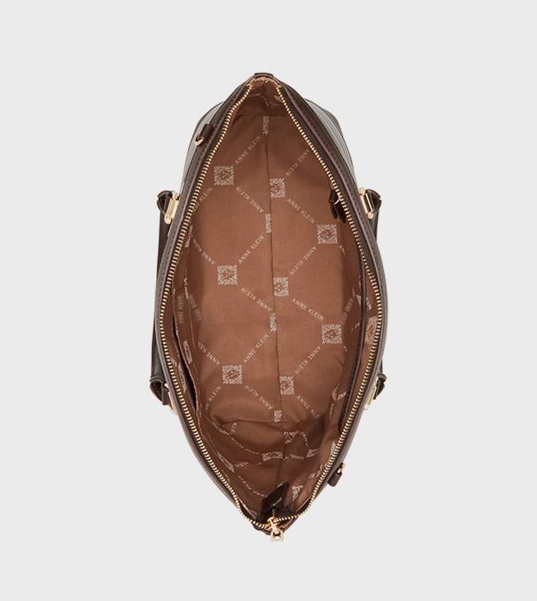 Textured Satchel Bag
