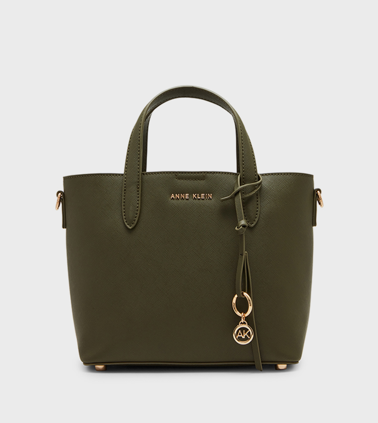 Buy Anne Klein Textured Mini Tote Bag In Green 6thStreet Qatar