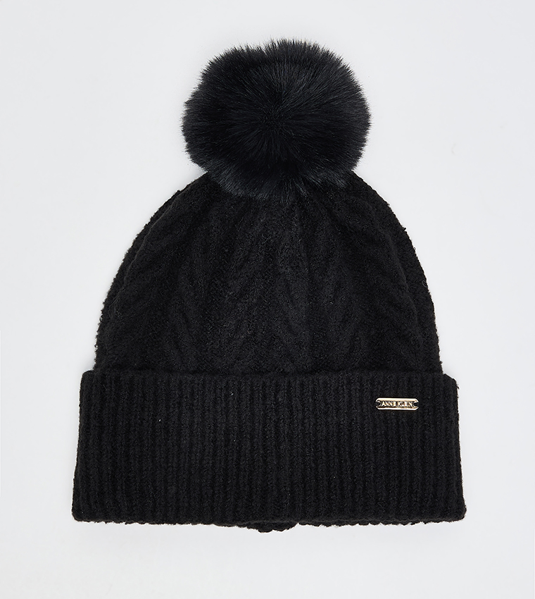 Textured Wallet and Beanie Gift Set
