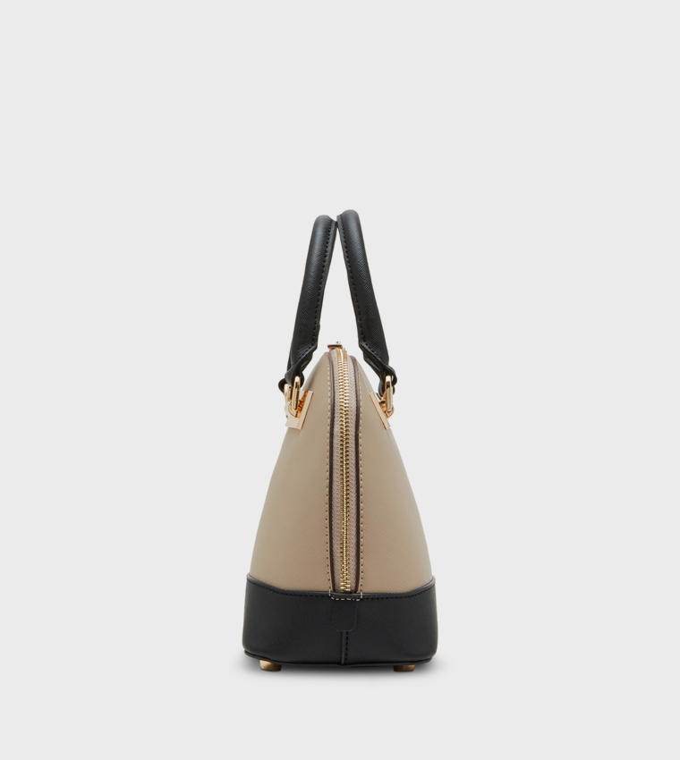 Color Block Satchel Bag