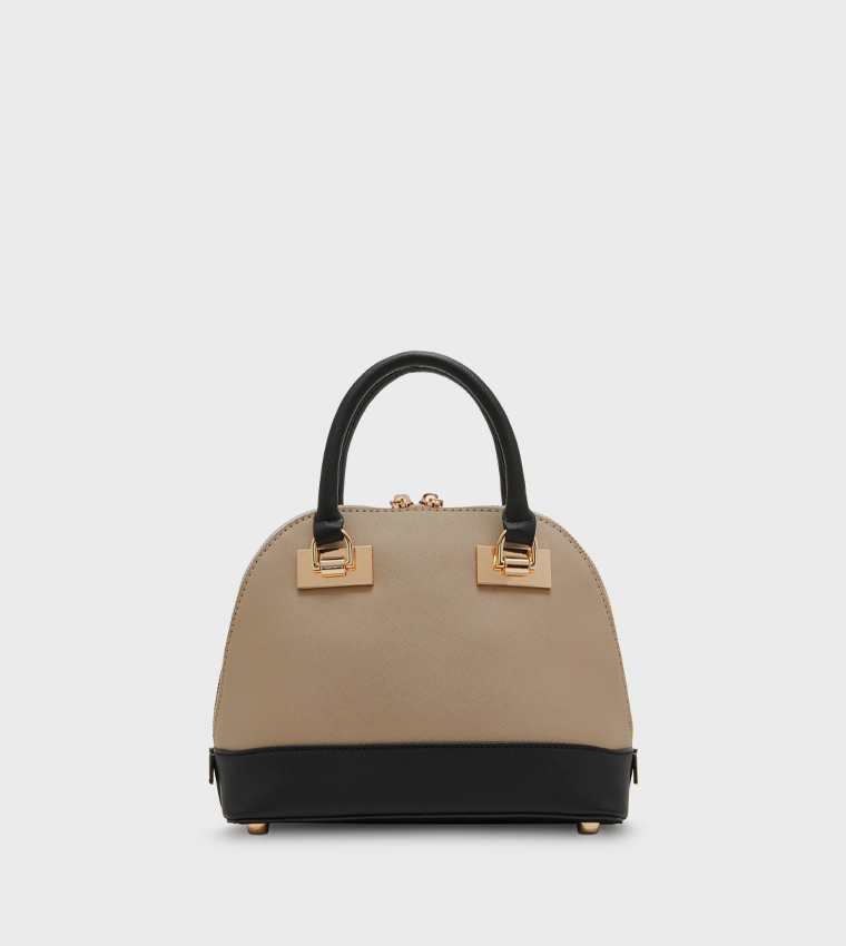 Color Block Satchel Bag