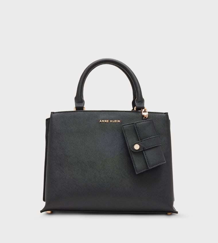 Textured Tote Bag with Pouch