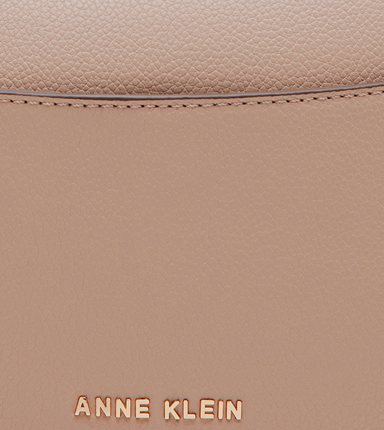 Textured Logo Detail Crossbody Bag