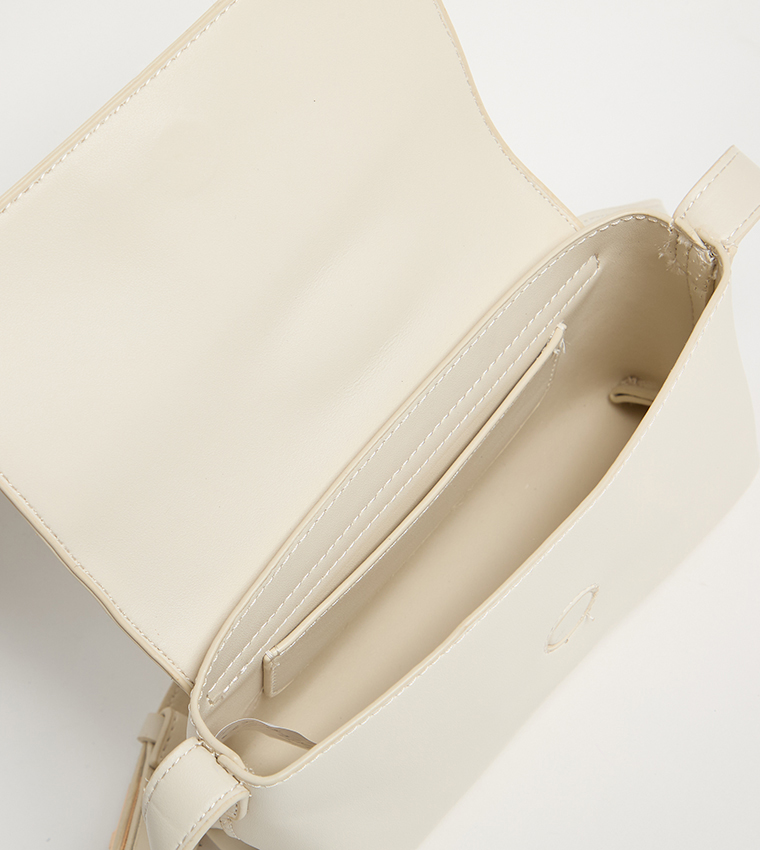 Logo Detail Flap Crossbody Bag